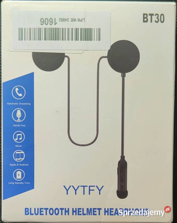 Zestaw słuchawkowy Bluetooth do kasku