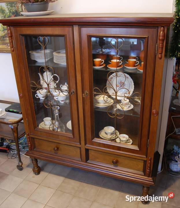 Stylowa witryna biblioteczka Antyki, Sztuka, Kolekcje Lublin