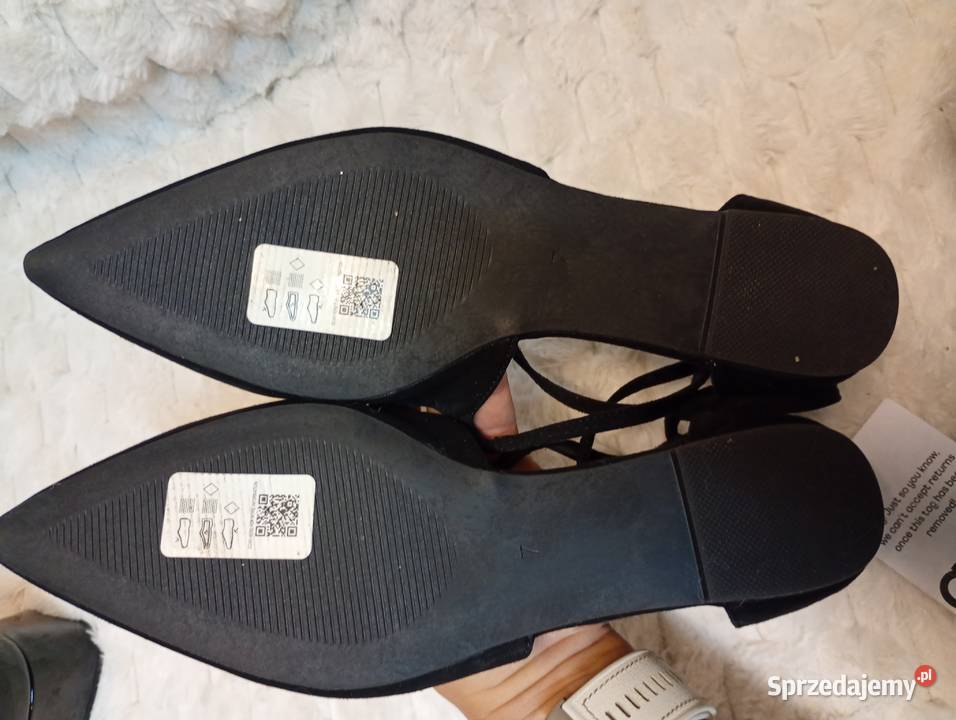 40 ASOS Design Czarne baleriny wieczorowe z tkanina Kraków