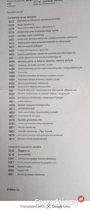 Sprzedam BMW E65 730i 231KM