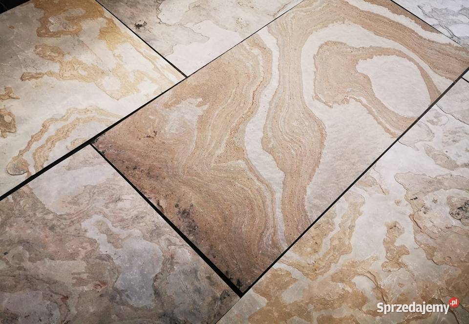 Fornir kamienny okładzina kamienna na ścianę Tan Wrocław