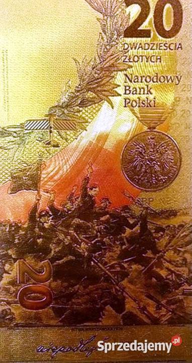ZŁOTY Banknot Bitwa Warszawska Narodowy Skarbiec sprzedam