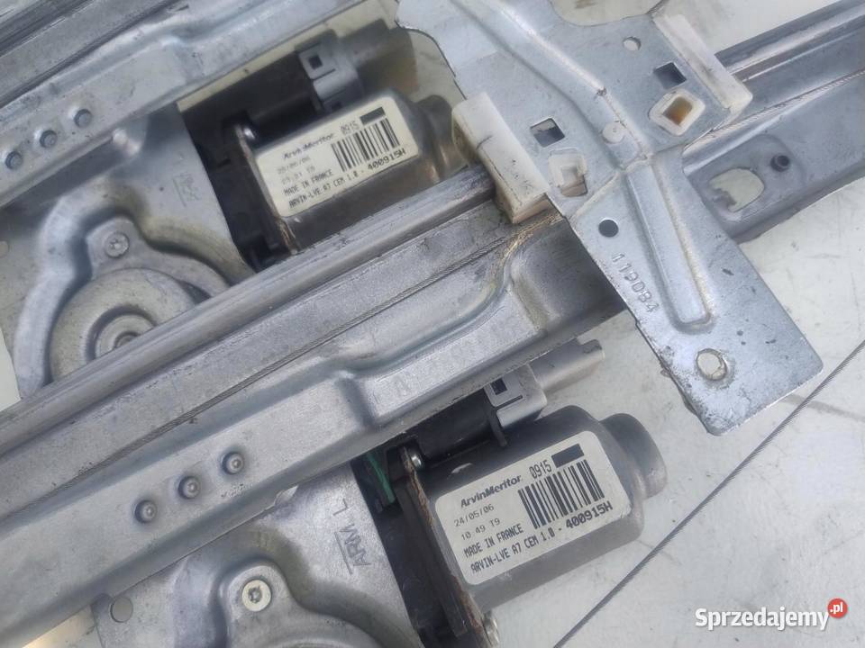 MECHANIZM PODNOŚNIK SZYBY LEWY PRZÓD peugeot 207 Części samochodowe