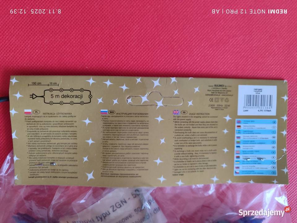 Lampki choinkowe 200 niebieskie dekoracje Katowice sprzedam