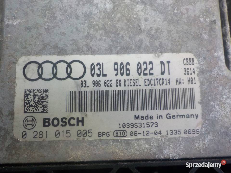 A3 8P LIFT 20 TDI 09r sterownik komputer silnika Czujniki i sterowniki mazowieckie Suków