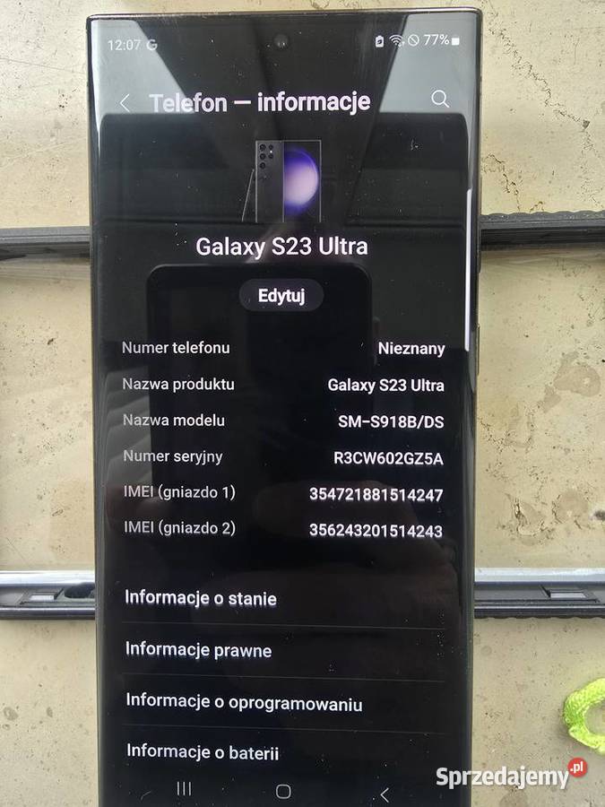 Samsung S23 Ultra 512GB Łódź