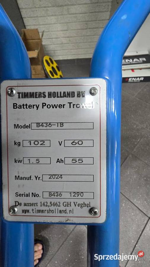 Zacieraczka prowadzona akumulatorowa TIMMERS Dunkowa