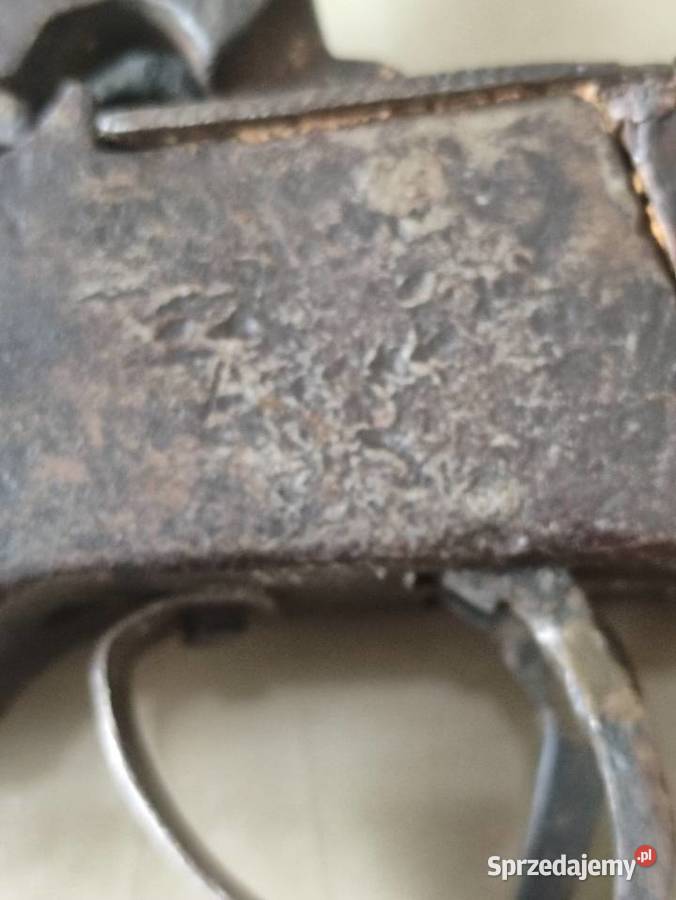 Podróżny Pistolet Kapiszonowy XIX w Dwulufowy Janów Lubelski sprzedam