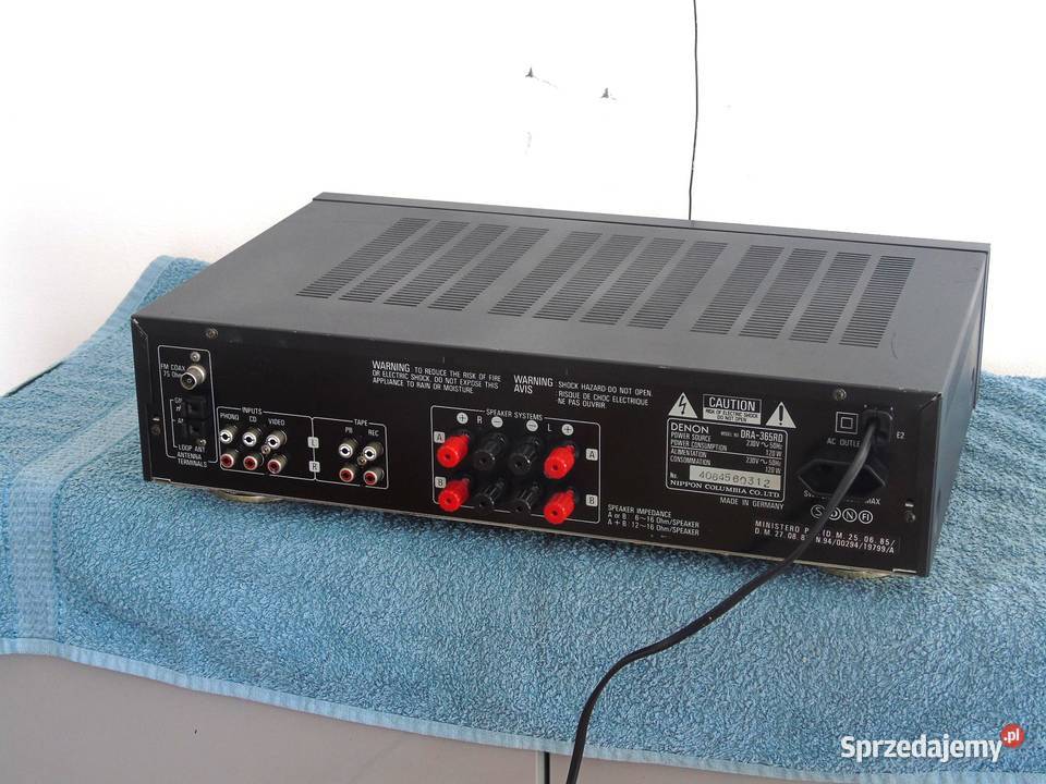 Amplituner Denon DRA365 RD sprawny DOSTAWA Jasło