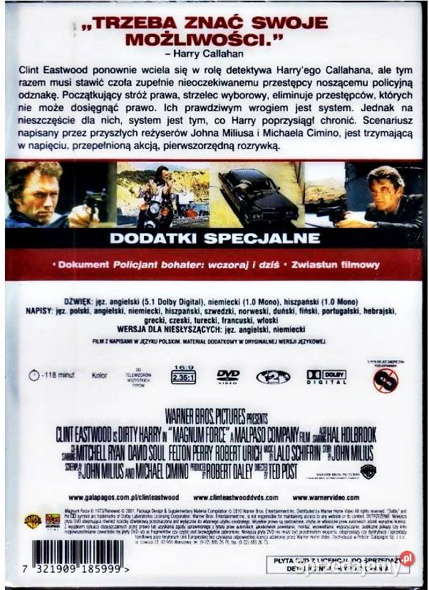 SIŁA MAGNUM CLINT EASTWOODA KOLEKCJA Filmy Kalisz sprzedam
