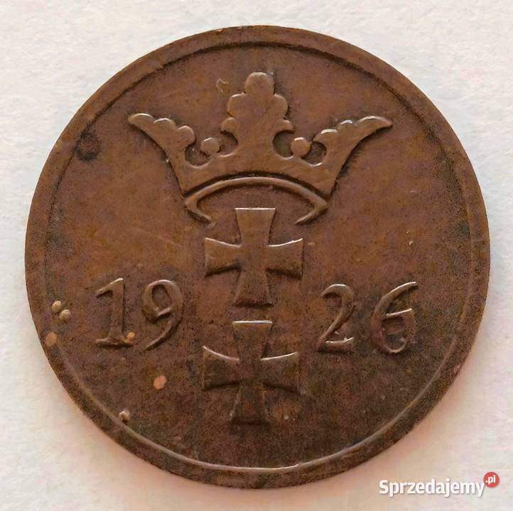 2 Pfennige 1926 Wolne Miasto Gdańsk Danzig Bielsko-Biała