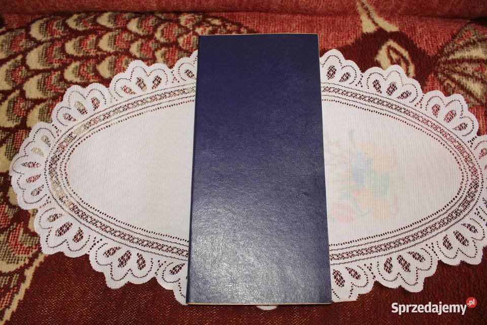 Książka kancelaryjna ze skorowidzem w kratkę PRL Antyki, Sztuka, Kolekcje