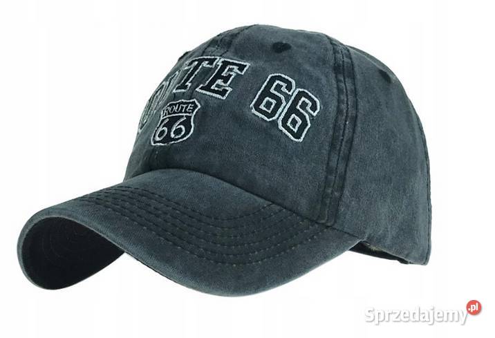 Czapka motocyklowa z daszkiem bejsbolówka Route Sosnowiec