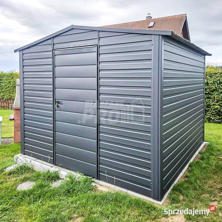 Schowek Domek ogrodowy 3x3m drzwi antracyt dach 356zł/m2 Kalisz