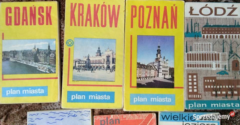stare plany miast Gdańsk Kraków Poznań Łódź Turobin sprzedam