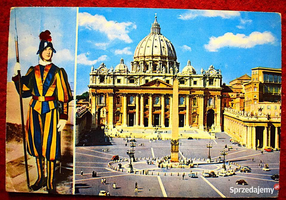 Watykan Bazylika San Pietro Papież pocztówki z
