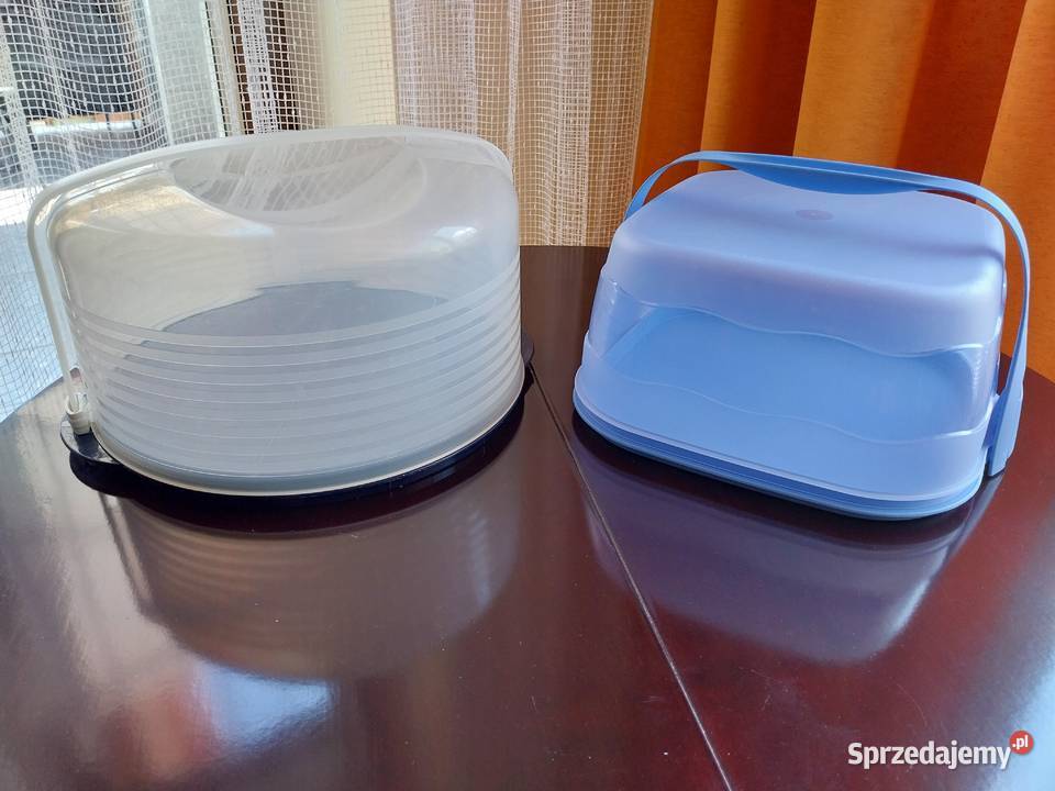 Tupperware pojemnik na tort i pojemnik tzw Wałbrzych