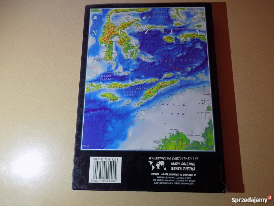 Świat Atlas Geograficzny Piętka twarda oprawa