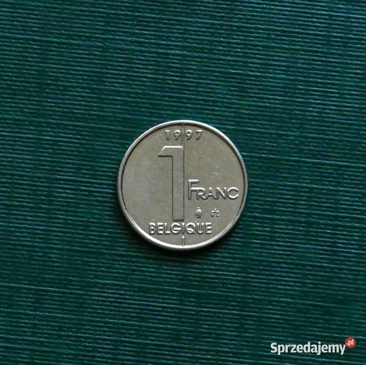 BELGIA 1 frank 1997r Napis francusku BELGIQUE śląskie Gliwice