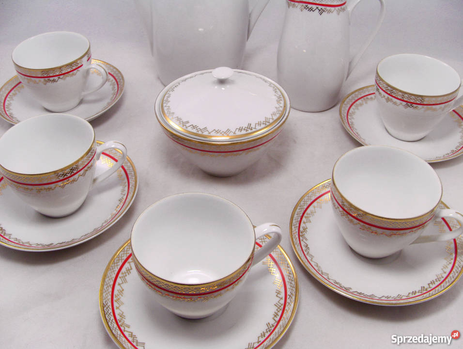 Porcelanowy zestaw Epiag Czechosłowacja lata 70 Zielona Góra