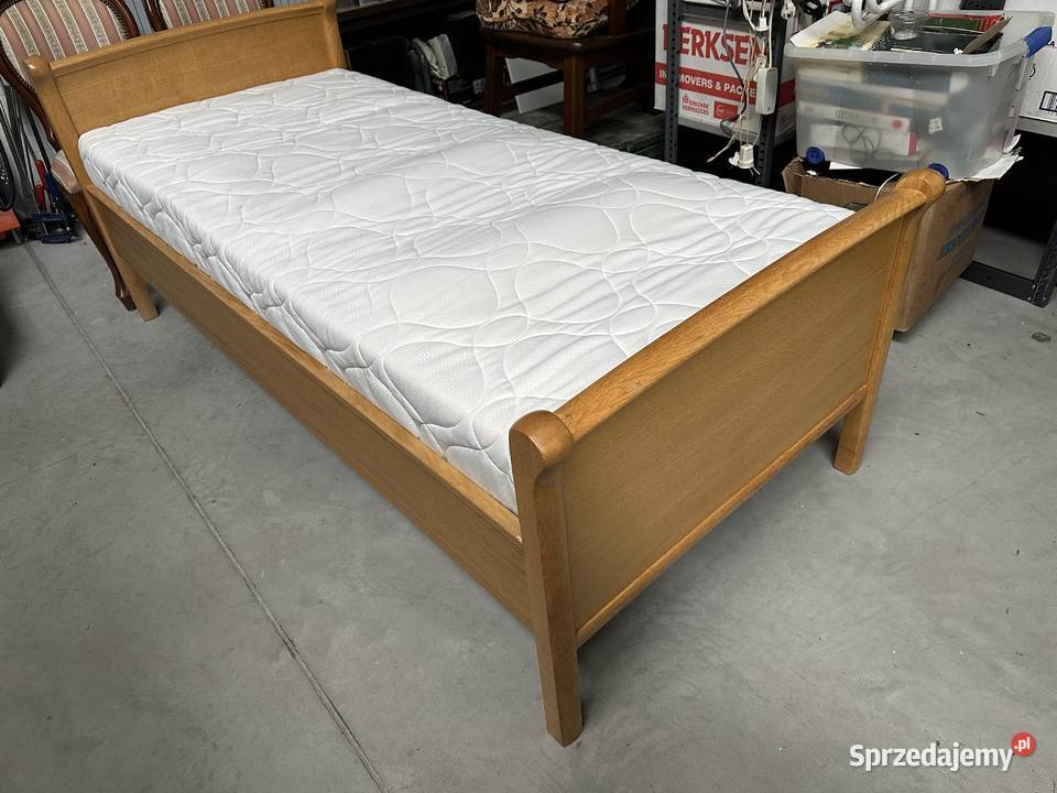 Ładne łóżko 90 ze stelażem unoszonym i materacem wielkopolskie Sławoszewek