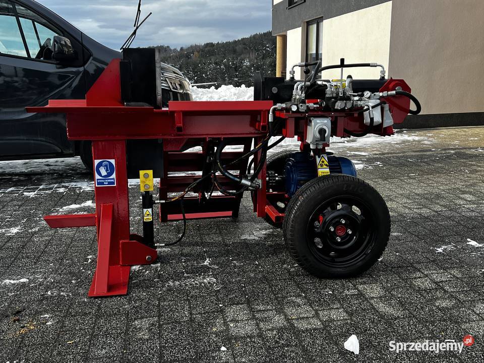 Łuparka hydrauliczna pozioma do drewna mocna Myślenice