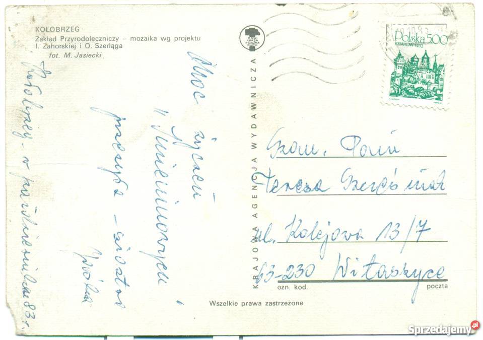 Stare zdjęcie pocztówka fotografia widokówka Ostrów Wielkopolski