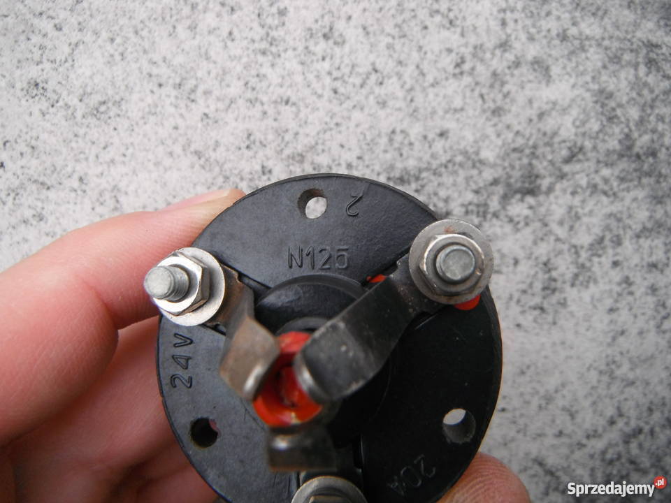 Przycisk N125 Promet Sin 24V 20A bakelitowy Nowy Chlewiska
