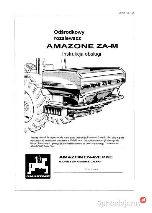 Instrukcja obsługi Amazone M I 1236 Szamotuły