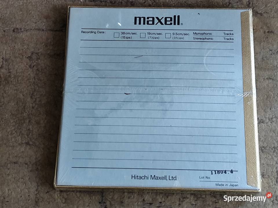 taśma magnetofonowa 18 MaxellHitachi UD 357