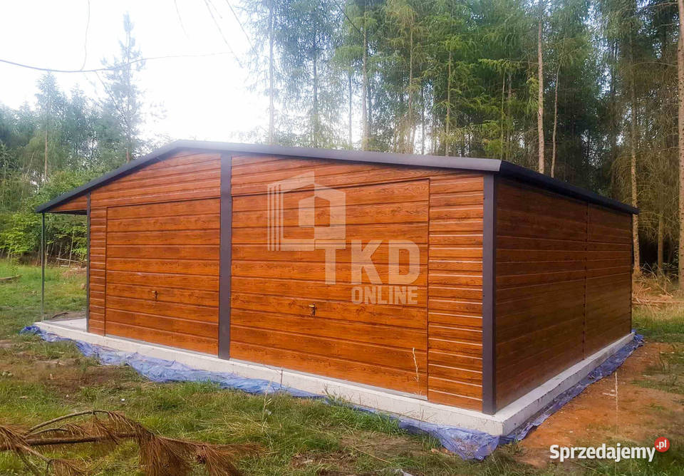 Garaż Blaszany 65x5 wiata 2x5 2x Brama uchylna Piła