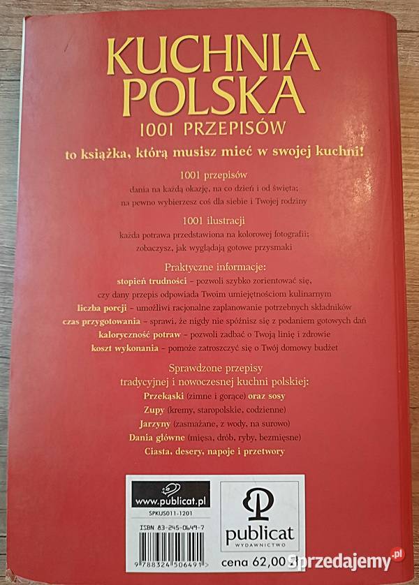 Kuchnia polska 1001 przepisów E Aszkiewicz Ostrów Wielkopolski sprzedam