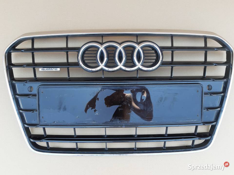 AUDI A5 8T PDC GRILL ATRAPA EMBLEMAT CHROM Trzciel