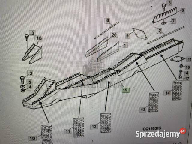 John Deere cts wts sts wytrząsacz klawisz Pozostałe Jastrzębniki