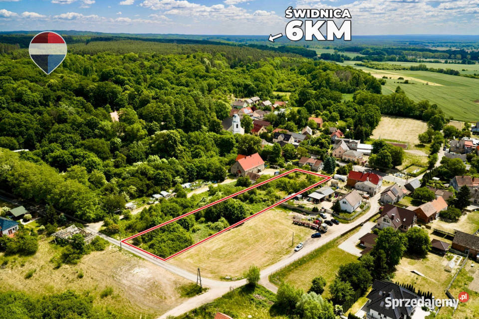 Działka z WZ pow 3104 m media Letnica