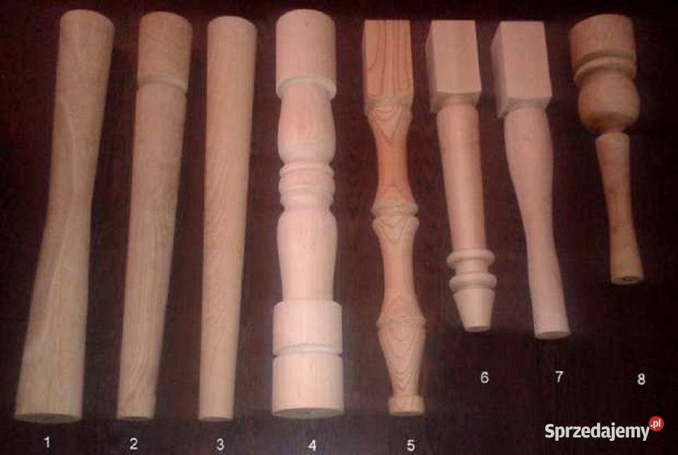 Nogi drewniane do stołu krzeseł sprzedam