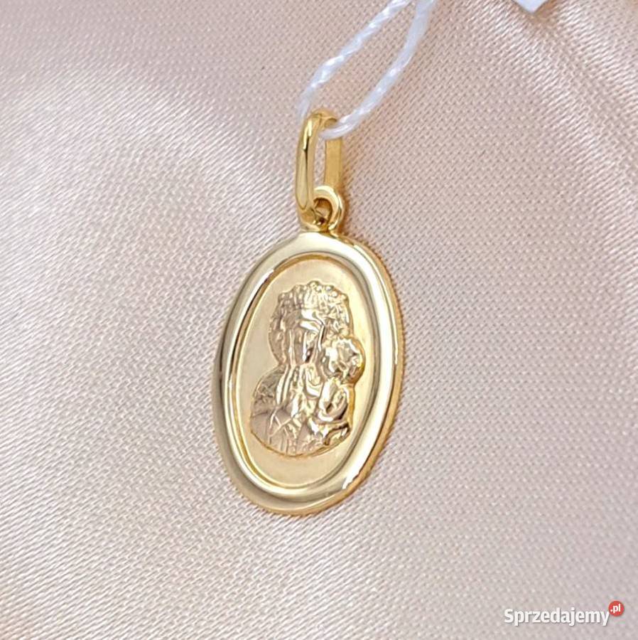 Medalik Złoty Matka Boska pr333 Z774 Poznań