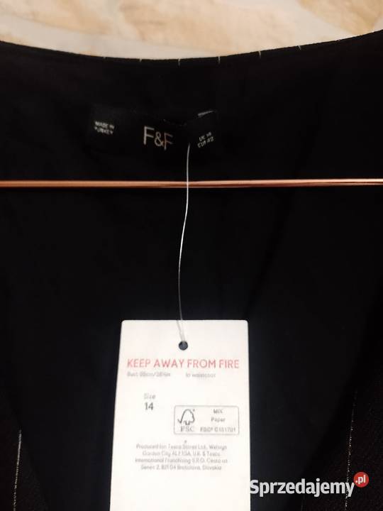 42XL Ekskluzywna czarna kamizelka garniturowa w