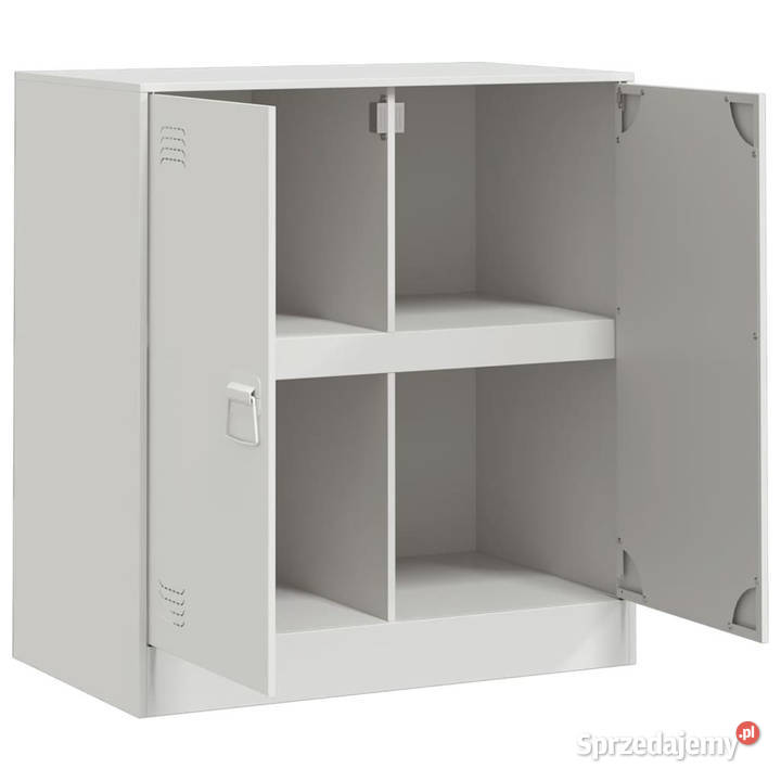 Szafka boczna biała 67x39x73 stal WM841678 Warszawa