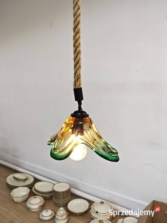 Lampa wisząca ze szkła Murano Sandomierz