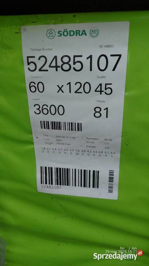 c24 60x195x6000 mm Drewno budowlane Czapielsk