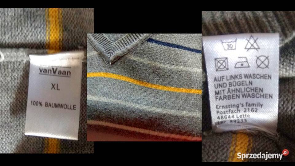 Sweter męski Van Vaan Rozmiar XL Bawełna 100 Chojna