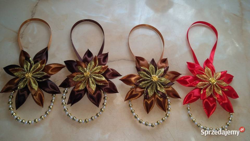 Wiszący kwiat kwiatek z perełkami perełki Krosno Odrzańskie
