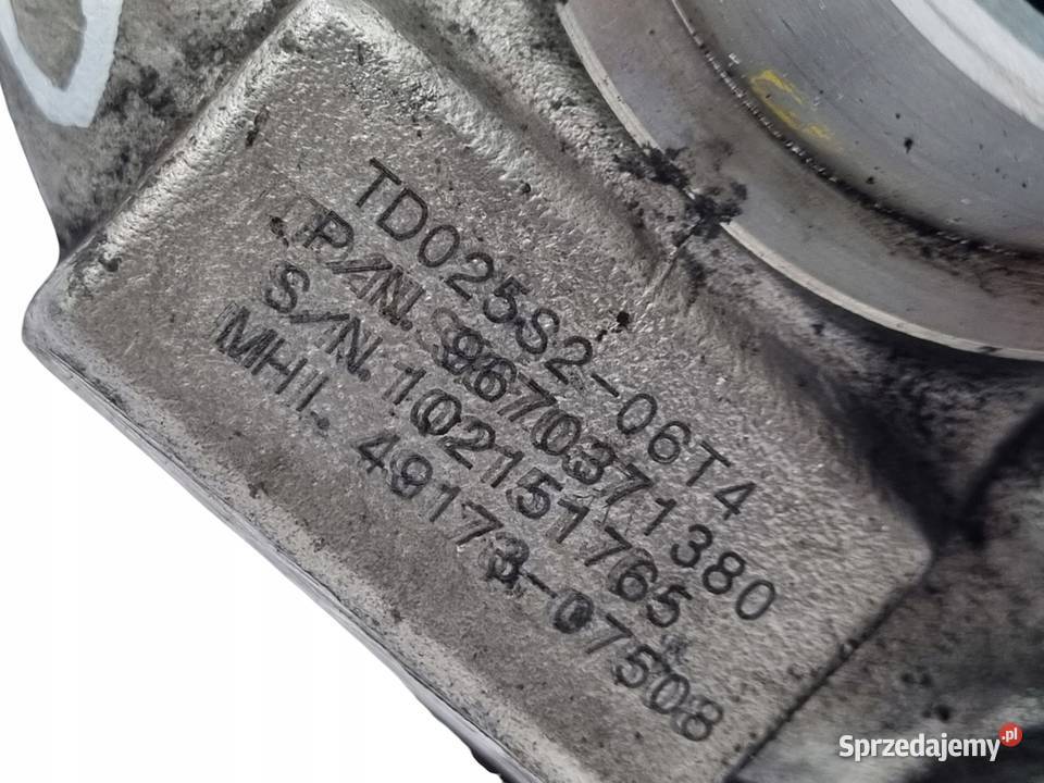 TURBOSPRĘŻARKA Citroen C3 C4 Berlingo Peugeot
