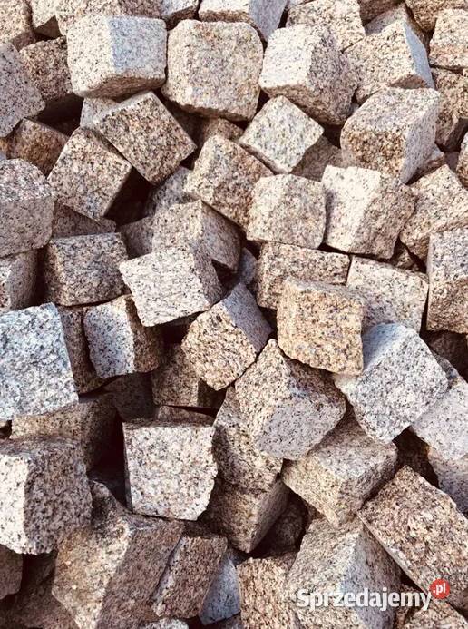 KOSTKA GRANITOWA ŻÓŁTA Żółty Granit Bruk Brukowa Architektura ogrodowa Piaseczno