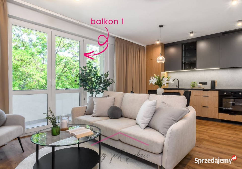 3 POKOJE remoncie 2 BALKONY umeblowane 52m2 Sprzedaż sprzedam