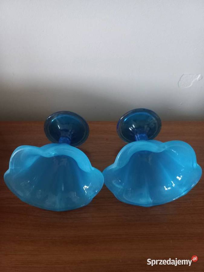 Pucharki szklane na lody w kolorze turkusowym Toruń