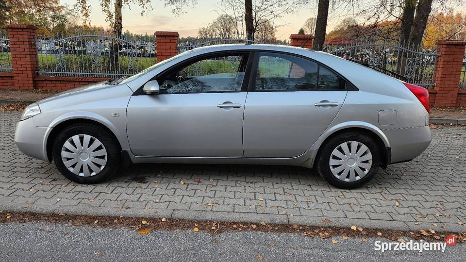 Nissan Primera P12 2003 18 Benzyna Salon Polska światła przeciwmgielne Częstochowa
