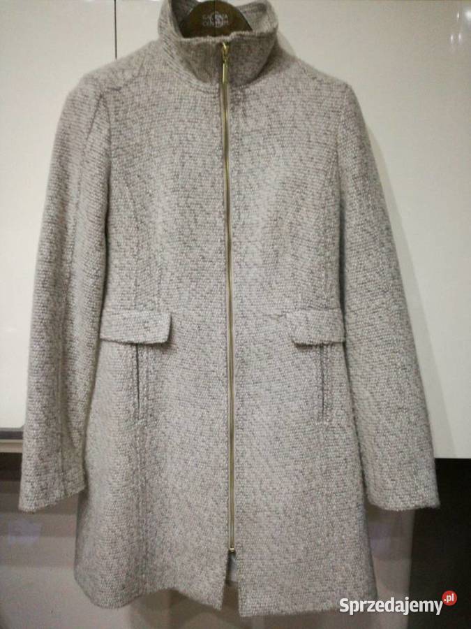 Płaszcz damski w kolorze jasnego beżu H M Lublin