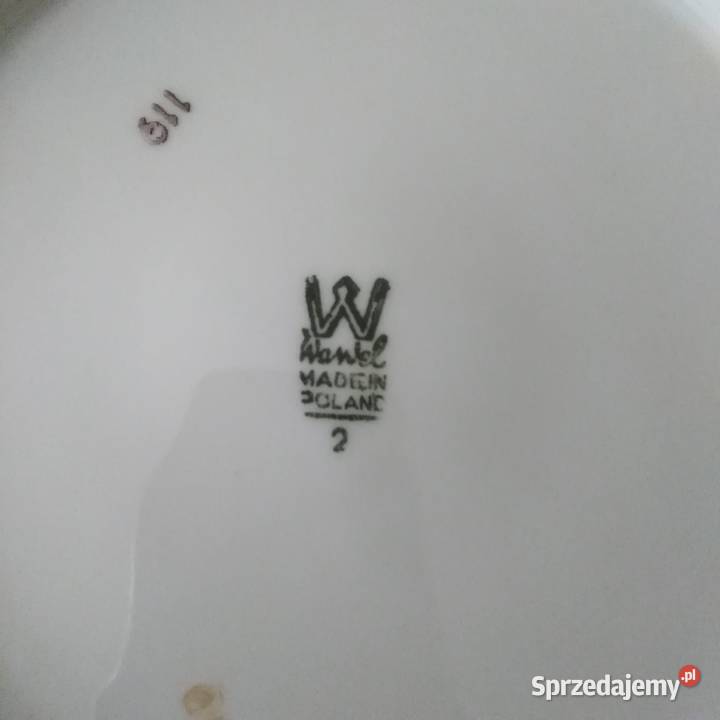 Salaterka z talerzykiem porcelana Wawel PRL